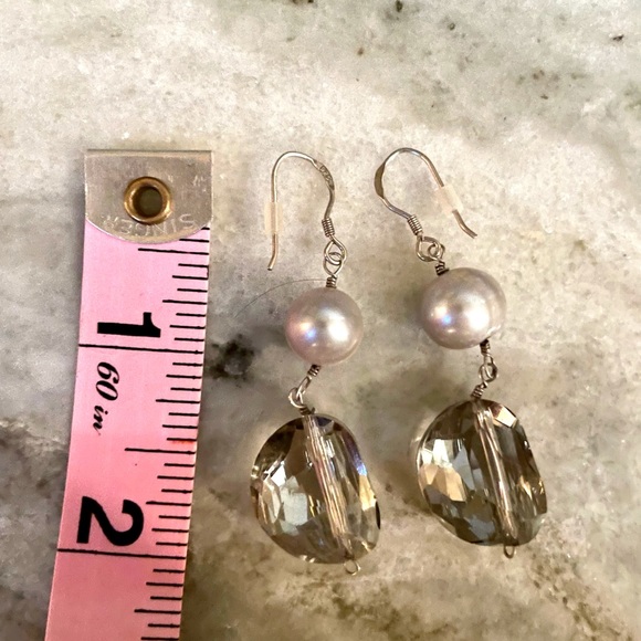 Freshwater Baroque Pearl and Sterling Necklace - Picture 6 of 8